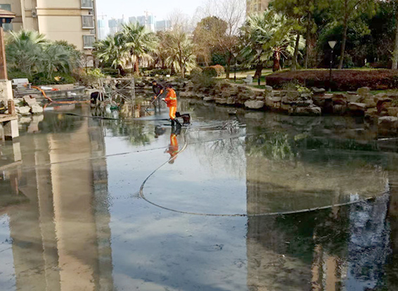 农安景观池淤泥清理